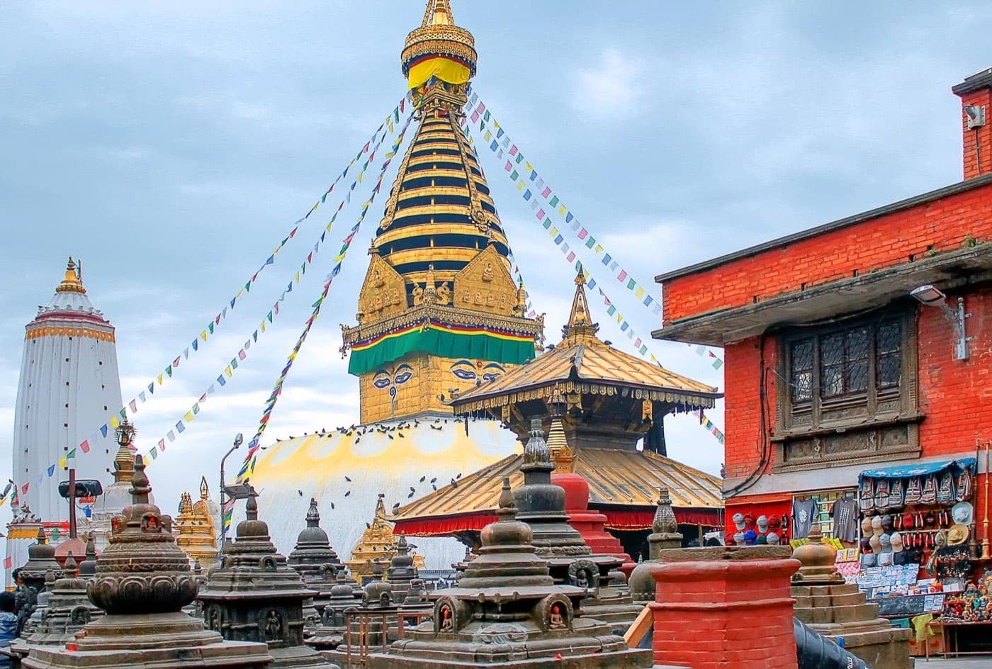 Pontos turísticos no Nepal