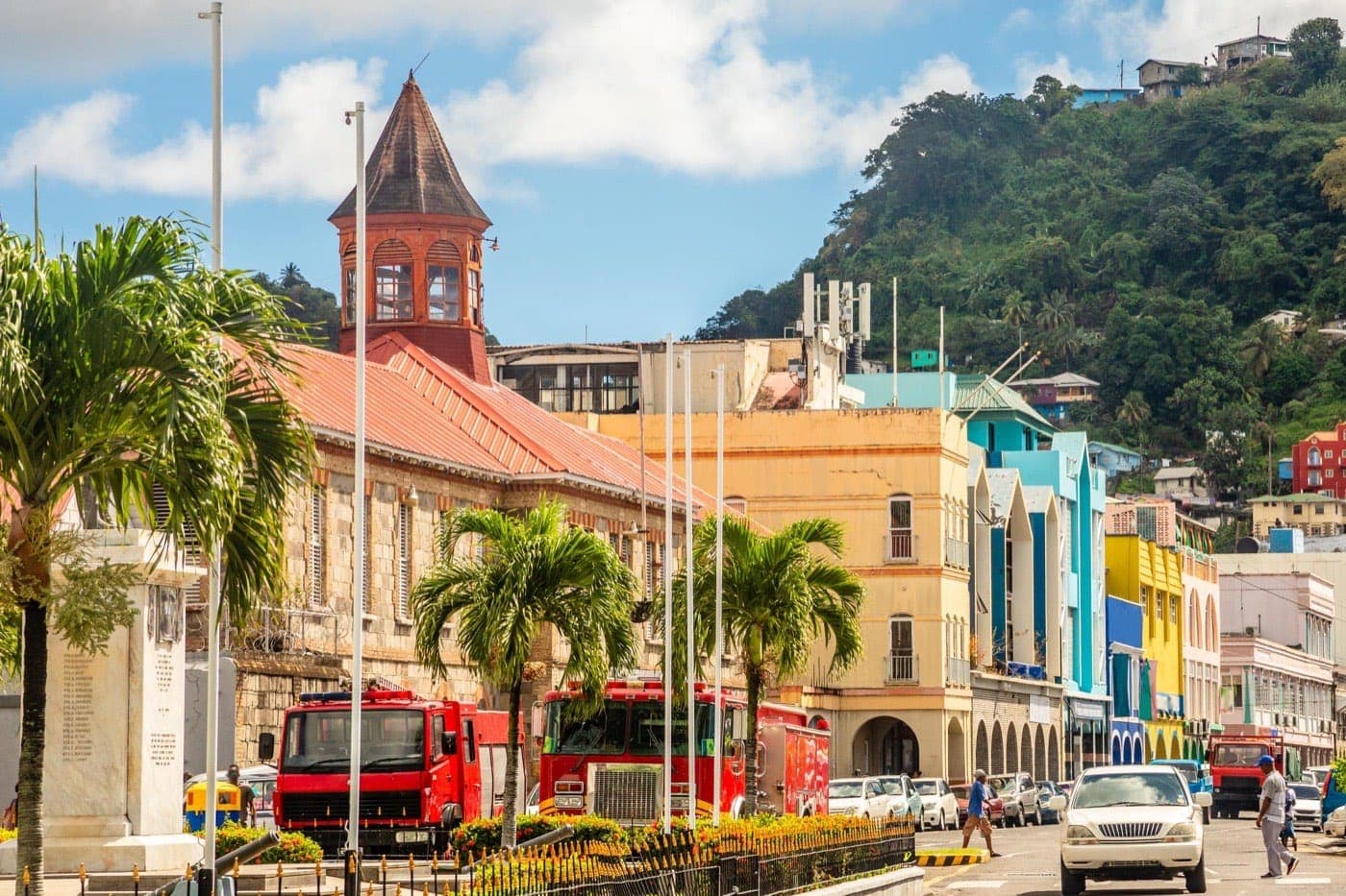 Pontos turísticos em São Vicente e Granadinas